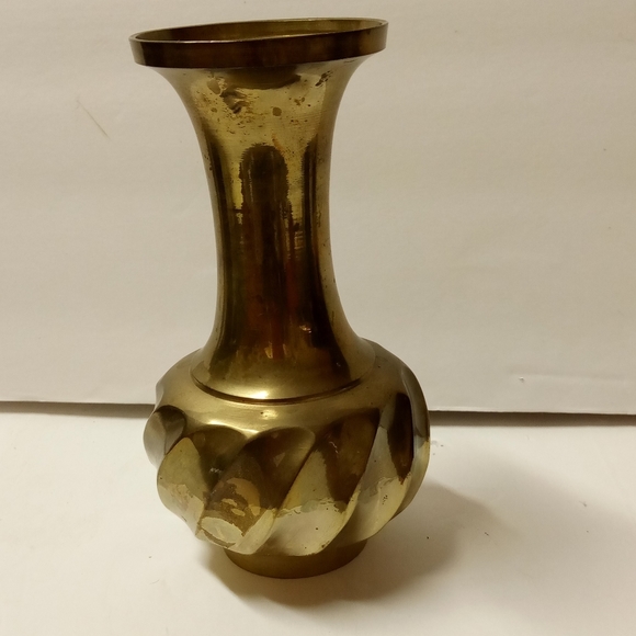 India Accents Vintage Solid Brass Budding Vase Gold Tone 6 Made In India Metal Poshmark